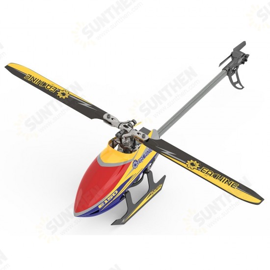 E150 2.4G 6CH 6-Axis Gyro 3D6G Dual Brushless Direct Drive Motor Flybarless RC Helicopter RTF Compatible with S-FHSS