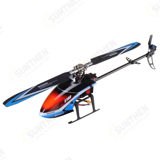 E160 V2 6CH Dual Brushless 3D6G System Flybarless RC Helicopter RTF with Backpack