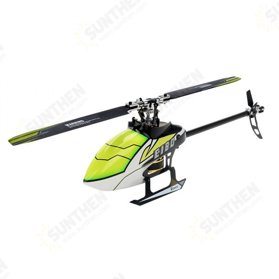 E180 6CH 3D6G System Dual Brushless Direct Drive Motor Flybarless RC Helicopter BNF Compatible with S-FHSS