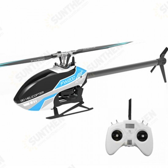 FW200 6CH 3D Acrobatics GPS Altitude Hold One-key Return APP Adjust RC Helicopter RTF With H1 V2 Flight Control System