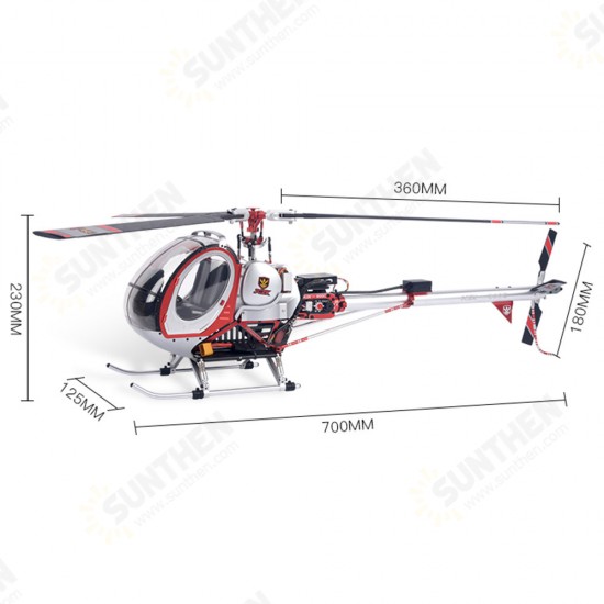 300C 470L DFC 6CH Scale RC Helicopter RTF One-key Return GPS Hover with AT9S PRO Transmitter