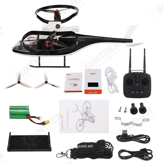 KY-Z2 6CH Two-axis Brushless Helicopter 720P FPV RTF Version Support Fixed-point Fixed-altitude Flight GPS One Key Return