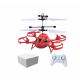 Mini 4CH RC Helicopter With LED Light Gesture Sensing Hovering Induction Children Gift Outdoor Toys