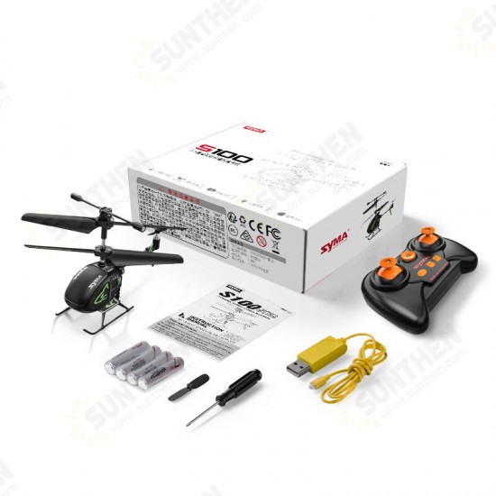 S100 3CH 2.4Ghz Remote Control Intelligent Fixed Height Mini Helicopter Children's Toys