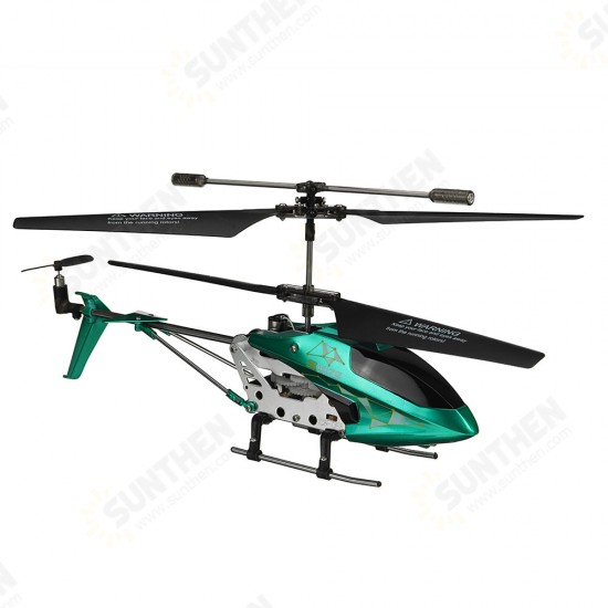 S107E 2.4G 3.5CH Alloy Helicopter Anti-Collision Anti-Fall Electric Helicopter Toys for Kids