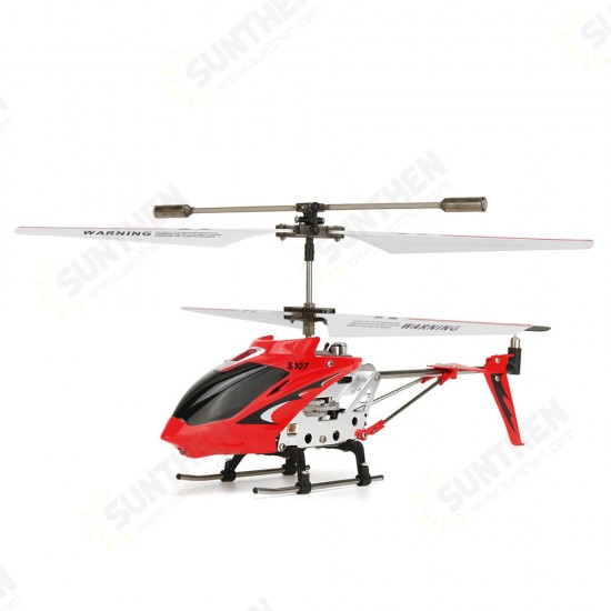 S107G 3CH Anti-collision Anti-fall Infrared Mini Remote Control Helicopter With Gyro for RC Helicopter Toys RTF