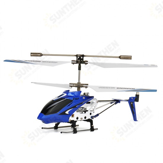 S107G 3CH Anti-collision Anti-fall Infrared Mini Remote Control Helicopter With Gyro for RC Helicopter Toys RTF