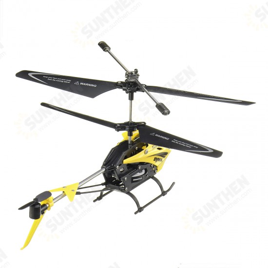 S11 3CH Single-blade Electronic Gyroscope LED Light Omni-Directional Controls Alloy RC Helicopter RTF for Kids