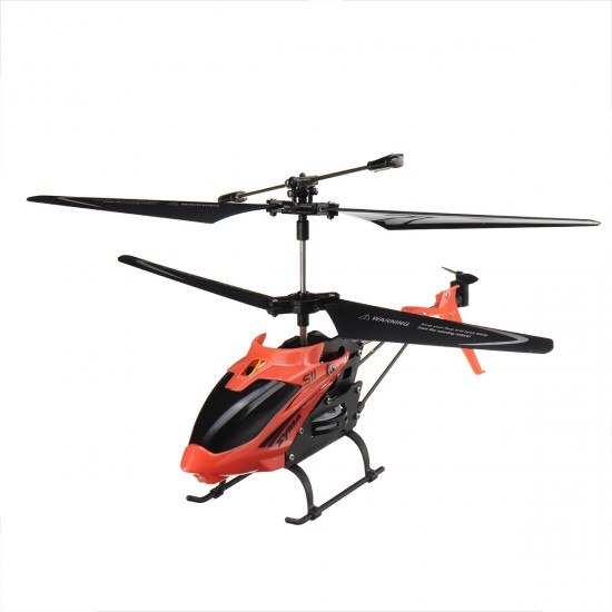 S11 3CH Single-blade Electronic Gyroscope LED Light Omni-Directional Controls Alloy RC Helicopter RTF for Kids