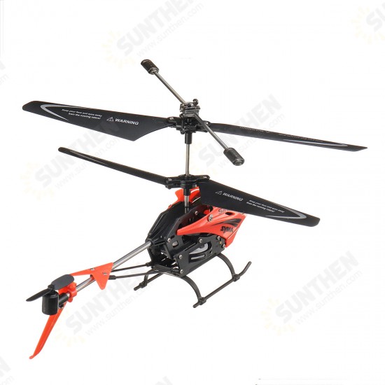 S11 3CH Single-blade Electronic Gyroscope LED Light Omni-Directional Controls Alloy RC Helicopter RTF for Kids