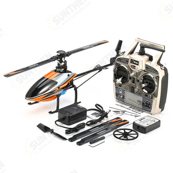 V950 2.4G 6CH 3D6G System Brushless Flybarless RC Helicopter RTF With 4PCS 11.1V 1500MAH Lipo Battery