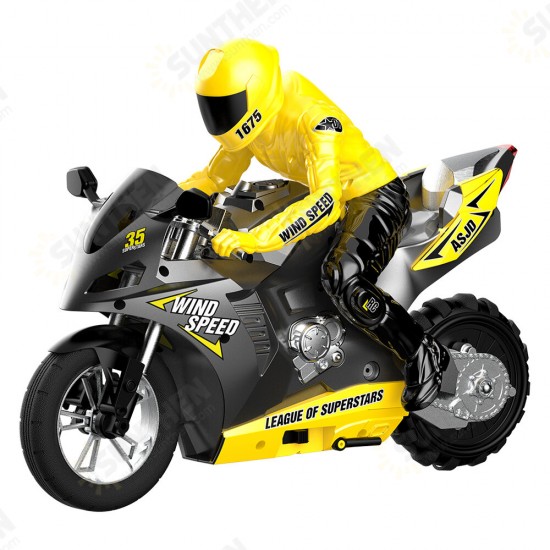 HC-801 2.4G 35CM RC Motorcycle Stunt Car Vehicle Models RTR High Speed 20km/h 210min Use Time