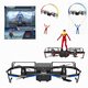 2.4GHZ WIFI With HD Camera 2 in 1 RC Stunt Paraglider Flight Mode Altitude Hold Mode Mini Quadcopter Drone RTF