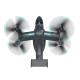 E19 2.4Ghz 4CH WIFI FPV with 720P HD 110° Wide-angle Camera Headless Mode RC Drone Quadcopter RTF