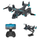 E19 2.4Ghz 4CH WIFI FPV with 720P HD 110° Wide-angle Camera Headless Mode RC Drone Quadcopter RTF