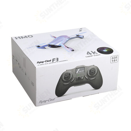 HMO-F3 WIFI FPV with 4K HD Camera Optical Flow Positioning Recorder Mode RC Drone Quadcopter RTF