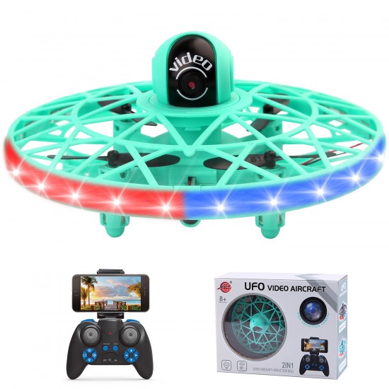 F26 F26W WiFi FPV with 720P HD Camera Gesture Inducing Sensing Flying Ball 2.4G RC Drone Quadcopter