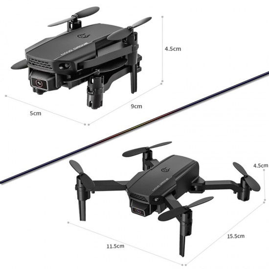 KF611 Mini WIFI FPV With 4K HD Wide-angle Camera Headless Mode Altitude Hold Foldable RC Drone Quadcopter RTF