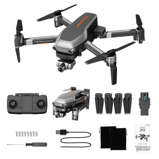 L109 PRO GPS 5G WIFI 800M FPV With 4K HD Camera 2-Axis Mechanical Stabilization Gimbal Optical Flow Positioning RC Quadcopter