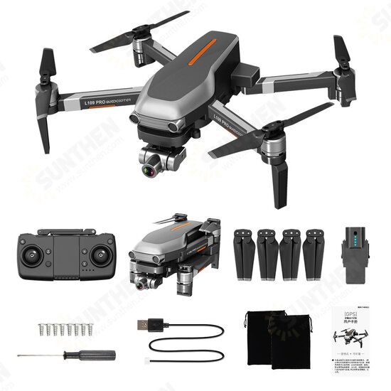 L109 PRO GPS 5G WIFI 800M FPV With 4K HD Camera 2-Axis Mechanical Stabilization Gimbal Optical Flow Positioning RC Quadcopter