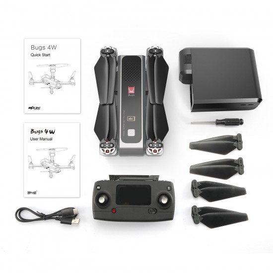 B4W 5G WIFI FPV With 4K HD Camera Ultrasonic GPS Follow Me Foldable Brushless RC Quadcopter RTF