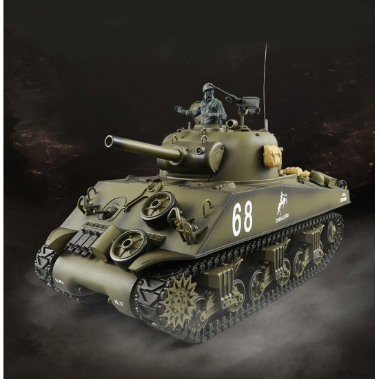 3898-1 2.4G 1/16 US Sherman M4A3 Upgraded RC Car Tank Vehicle Models