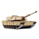 6.0 Version 3918-1 1/16 2.4G M1A2 Rc Car Battle Tank Metal Track with Sound Smoke Toy