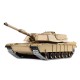 6.0 Version 3918-1 1/16 2.4G M1A2 Rc Car Battle Tank Metal Track with Sound Smoke Toy