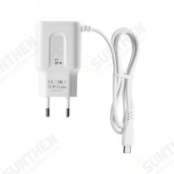 RP-U22 2.4A LED Dual USB Ports Extra Cable EU Plug Wall USB Travel Charger for iPhone 11 Pro Max for Samsung S10+ K30 5G HUAWEI RP-U22 2.4A LED Dual USB Ports Extra Cable EU Plug Wall USB Travel Charger for iPhone 11 Pro Max for Samsung S10+ K30 5G HUAWEI