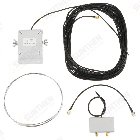 0.1-30MHz Shortwave Active Loop Antenna Set for Shortwave Radio