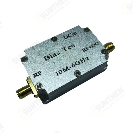 10M-6GHz 350mA 50V Low Loss Microwave Capacitor Radio Frequency Feed Box Biaser Coaxial Feed Radio Brequency Blocking