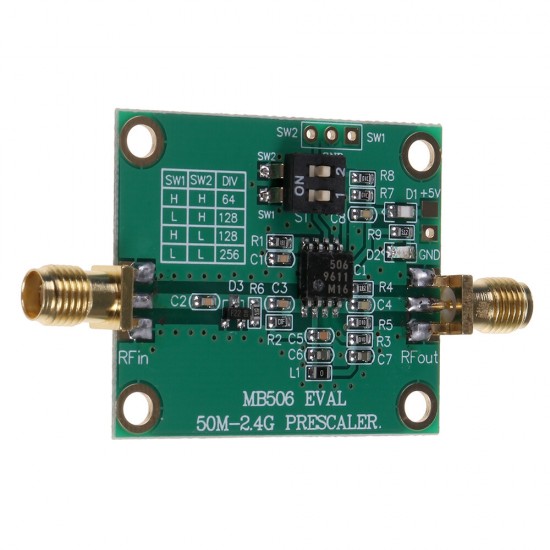 2.4GHz MB506 Microwave Prescaler 64 128 256 Frequency Division Module