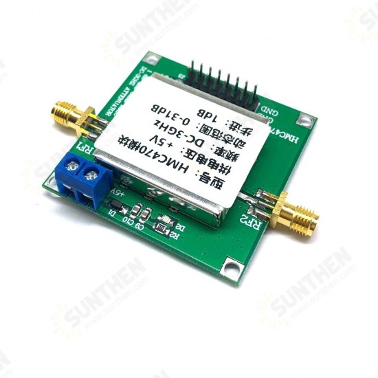 HMC470 DC5V 3GHz 1dB to 31dB 5-bit GaAs IC Digital Radio Frequency Attenuator Module