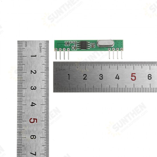 High Sensitivity ASK RF Radio Frequency Module Superheterodyne Wireless Receiving Module 315MHz/433MHz RXB18