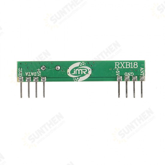 High Sensitivity ASK RF Radio Frequency Module Superheterodyne Wireless Receiving Module 315MHz/433MHz RXB18