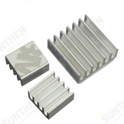 15pcs Adhesive Aluminum Heat Sink Cooler Kit For Cooling Raspberry Pi 15pcs Adhesive Aluminum Heat Sink Cooler Kit For Cooling Raspberry Pi
