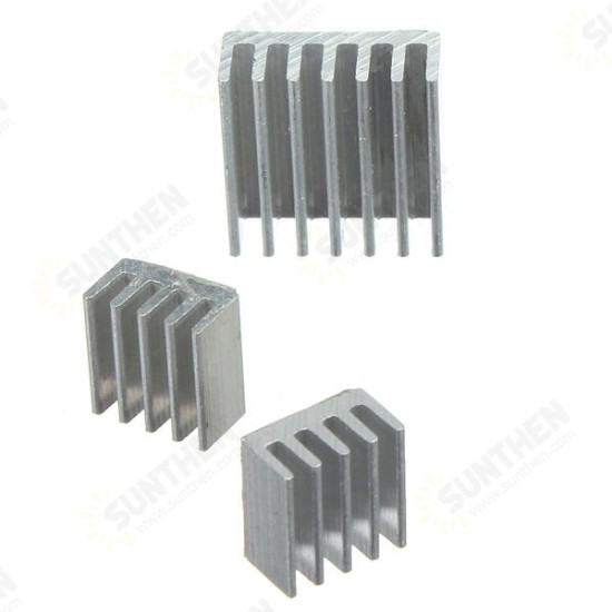 15pcs Adhesive Aluminum Heat Sink Cooler Kit For Cooling Raspberry Pi