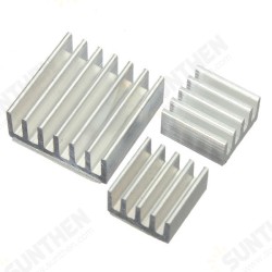 15pcs Adhesive Aluminum Heat Sink Cooler Kit For Cooling Raspberry Pi 15pcs Adhesive Aluminum Heat Sink Cooler Kit For Cooling Raspberry Pi
