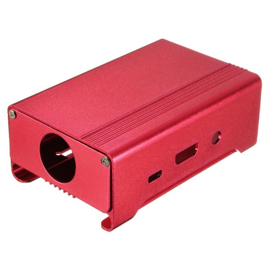 1Pc 4 Colors Aluminum Alloy Protective Case With Cooling Fan For For Raspberry Pi 2 Model B/B+