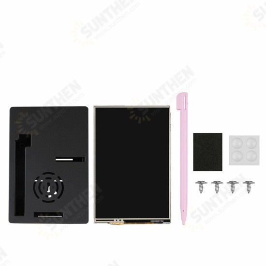 3.5 Inch LCD Display Touch Screen Monitor + Case + Pen for Raspberry Pi 4/4B