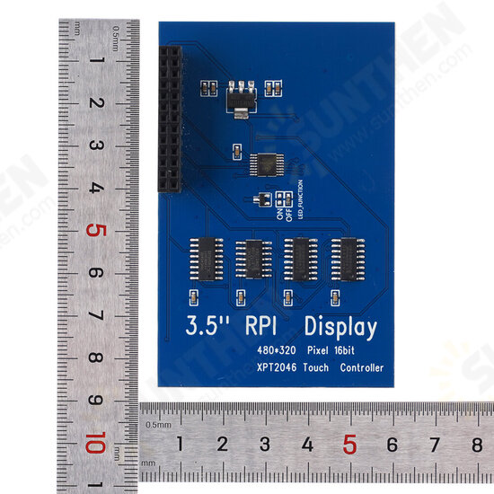 3.5 inch LCD Display Metal Shell Pi4 Generation Display Screen Protective Case for Raspberry Pi 4B/3B+/3B