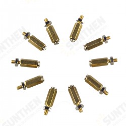 3SETS DIY 11MM Hex Brass Cylinder + Screw + Nut Kits For Raspberry Pi 3SETS DIY 11MM Hex Brass Cylinder + Screw + Nut Kits For Raspberry Pi
