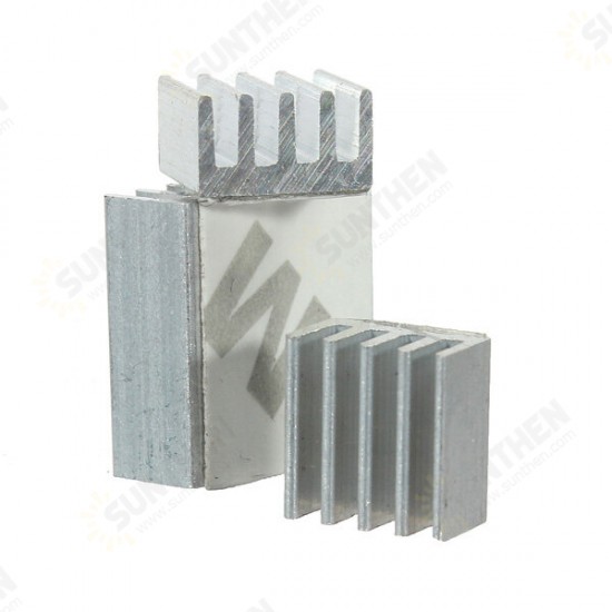 3pcs Adhesive Aluminum Heat Sink Cooler Kit For Cooling Raspberry Pi