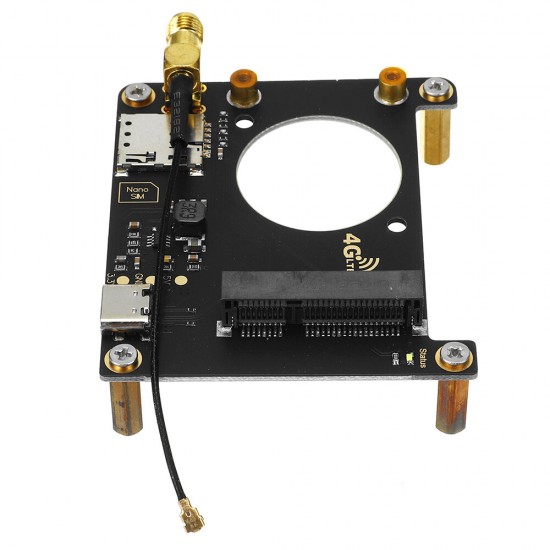 4G/3G HAT for Raspberry Pi 4B/3B+/3B/2B/Zero/Zero W/Zero WH Jetson Nano Support LTE 4G/3G for Downlink Data Transfer
