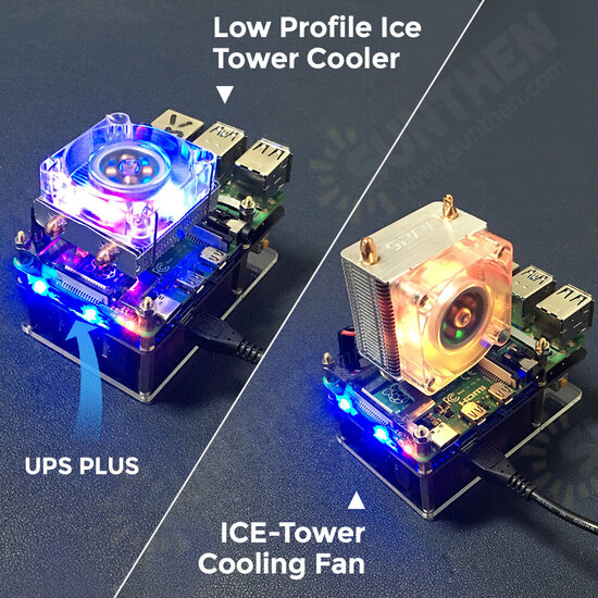 52Pi UPS V5 With RTC Battery Protection Management Module for Raspberry Pi 4B/3B+/3B