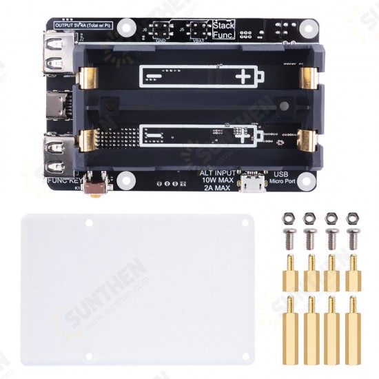 52Pi UPS V5 With RTC Battery Protection Management Module for Raspberry Pi 4B/3B+/3B