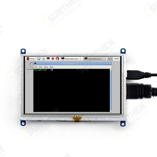 5inch HDMI LCD(B) 800x480 Resistive Touch Screen for Raspberry Pi 4 with Bicolor Case Supports Carious Systems