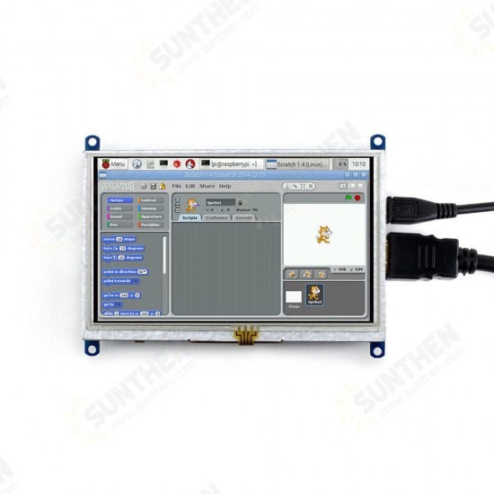 5inch HDMI LCD(B) 800x480 Resistive Touch Screen for Raspberry Pi 4 with Bicolor Case Supports Carious Systems 5inch HDMI LCD(B) 800x480 Resistive Touch Screen for Raspberry Pi 4 with Bicolor Case Supports Carious Systems