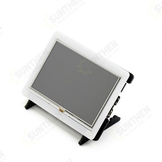 5inch HDMI LCD(B) 800x480 Resistive Touch Screen for Raspberry Pi 4 with Bicolor Case Supports Carious Systems