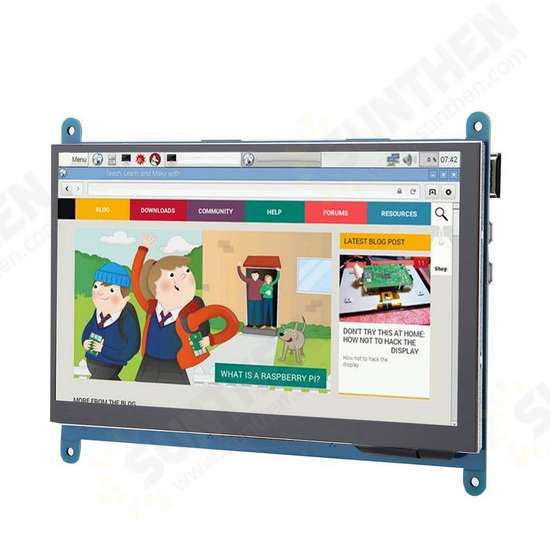 7 Inch Full View LCD IPS Touch Screen 1024*600 800*480 HD HDMI Display Monitor for Raspberry Pi